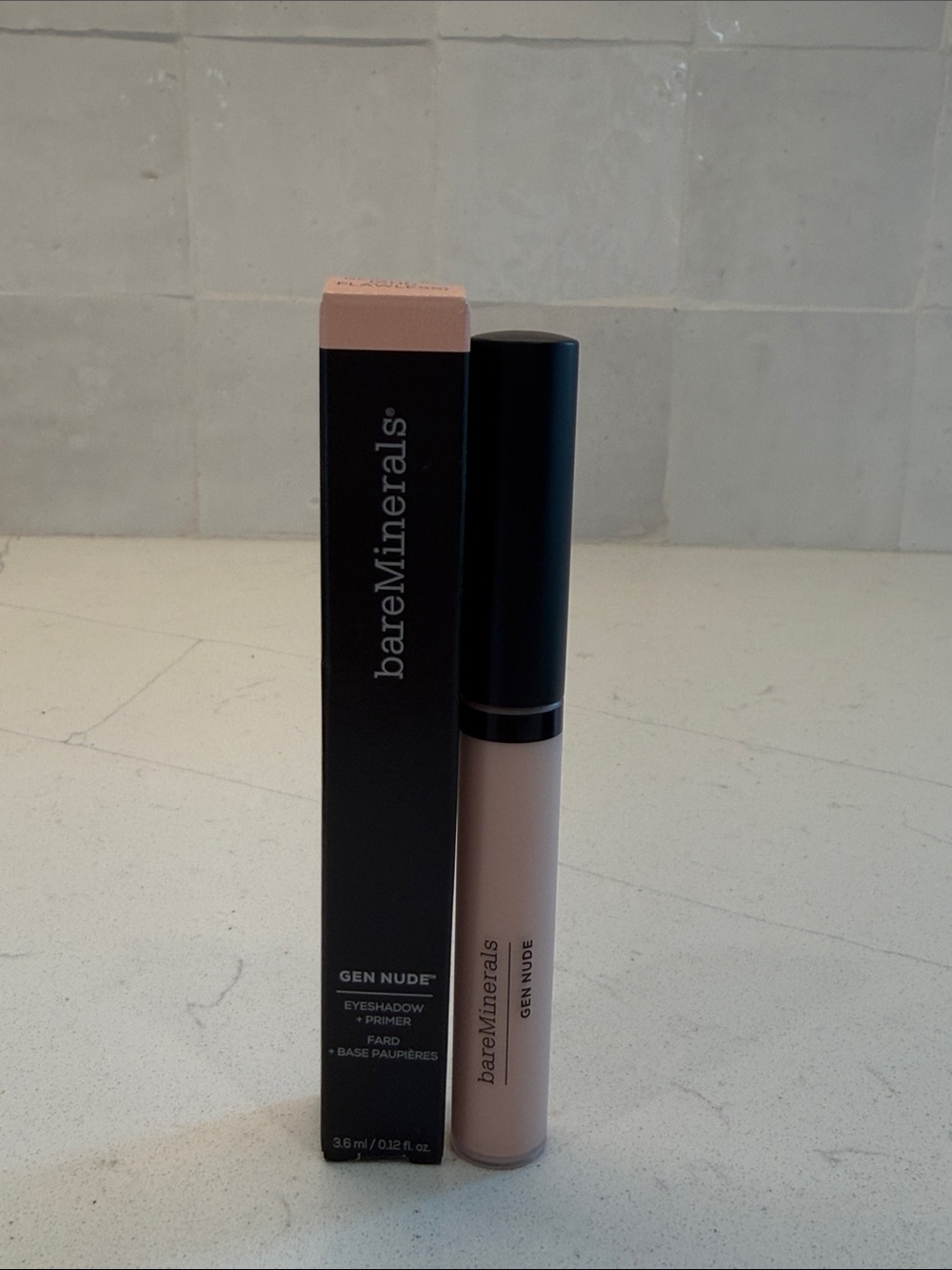 bareMinerals Gen Nude Eyeshadow + Primer in Bright AF (Soft Pink)